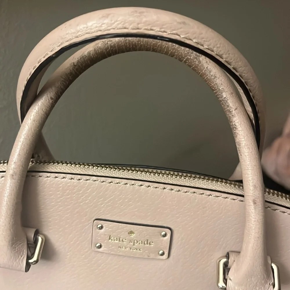 Kate Spade New York Grove Street Carli Satchel Cream / Beige Bag Purse EUC